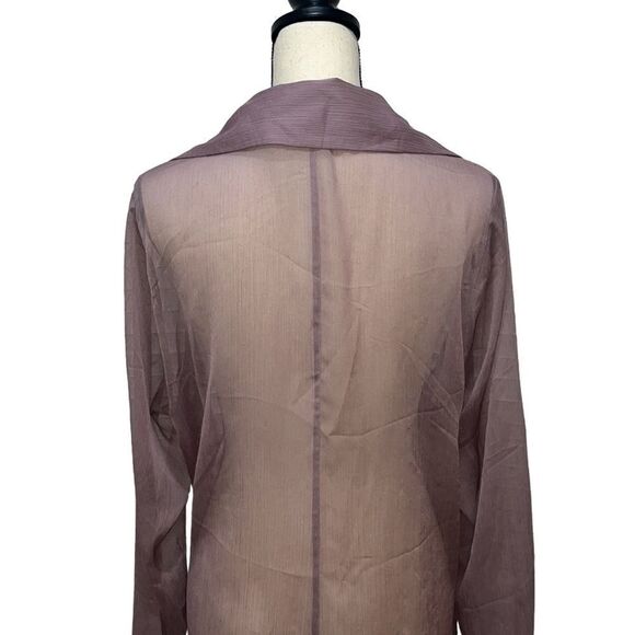 FTF Sheer Button-Down Shirt - Picture 10 of 13